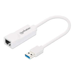 Manhattan USB 3.0 to Gigabit Network Adapter 10/100/1000 Mbps Gigabit Ethernet, SuperSpeed USB 506847