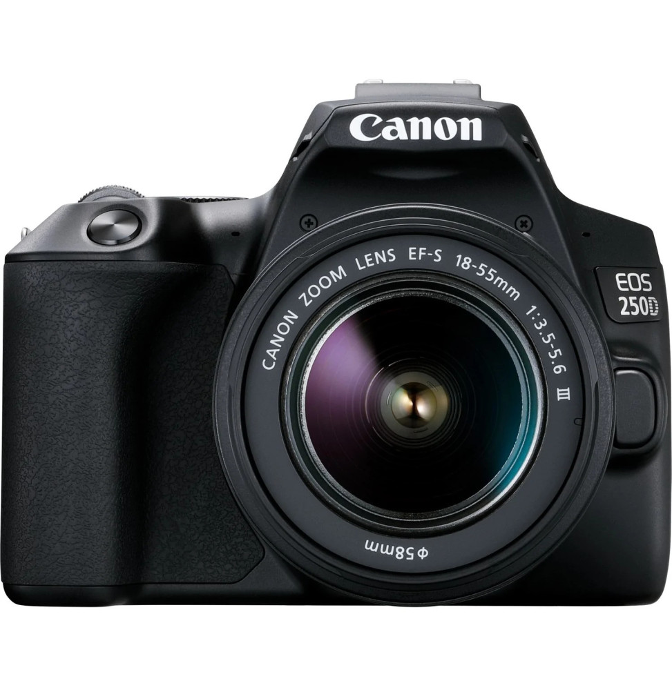 Appareil Photo Reflex Canon EOS 250D + Objectif EF-S 18-55mm f/3.5-5.6 III (3454C003AA)