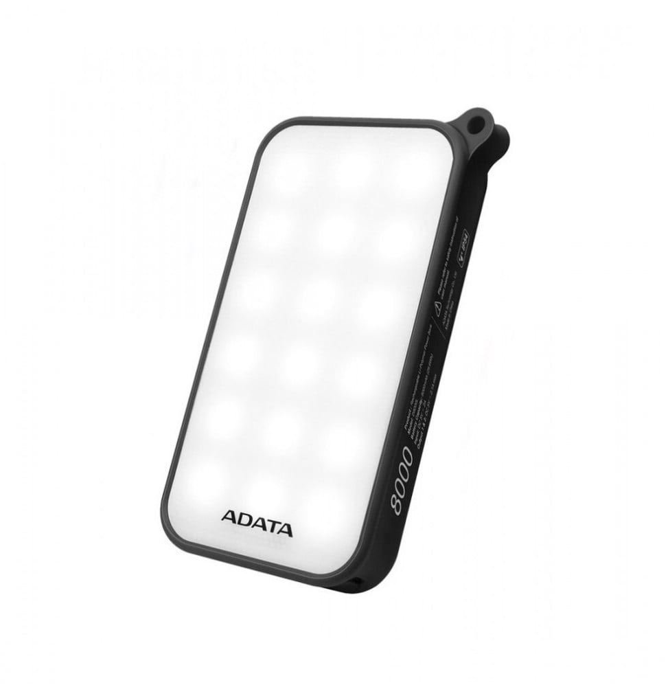 Batterie Power Bank ADATA D8000L Noir 8000 mAh (AD8000L-5V-CBK)