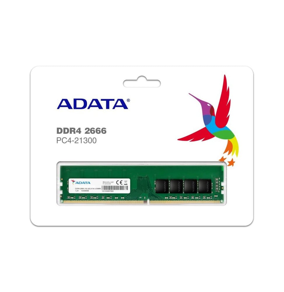 Barrette mémoire ADATA U-DIMM 16GB DDR4-2666 MHz - PC bureau (AD4U266616G19)