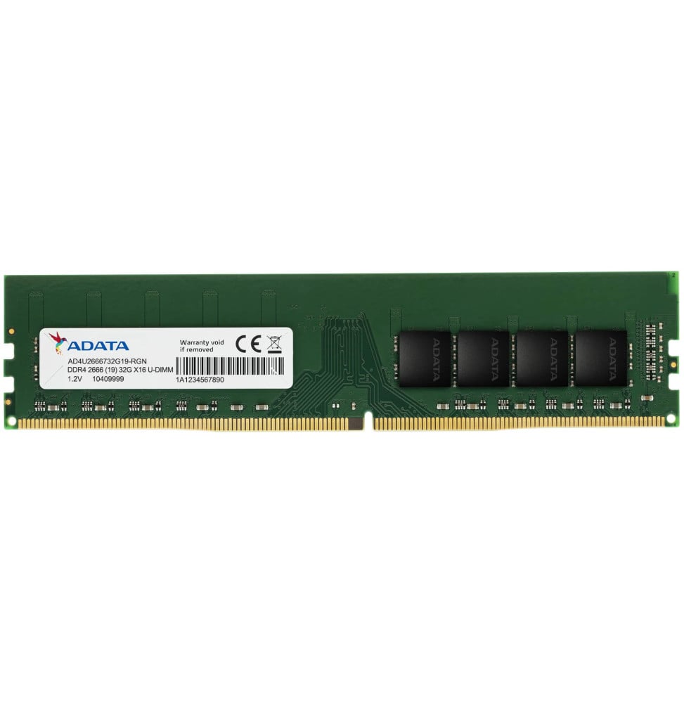 Barrette mémoire ADATA U-DIMM 4GB DDR4 2666 MHz - PC bureau (AD4U26664G19-RGN)
