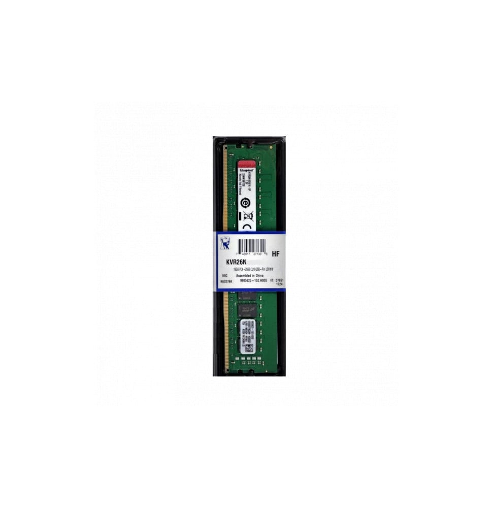 Barrette mémoire Kingston Non-ECC 4GB DDR4 2666 MHz (KVR26N19S6_4)