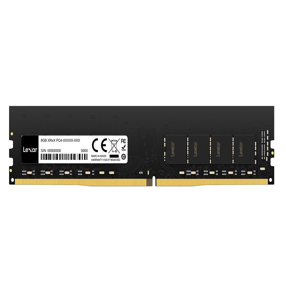 Barrette mémoire Lexar DIMM 8GB DDR4 2666 MHz - Pc Bureau (LD4AU008G-B2666GSST)