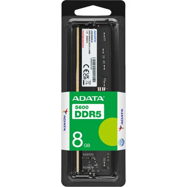 Barrette mémoire Adata U-DIMM 8Gb DDR5-5600 MHz Pour Desktop (AD5U56008G-S)