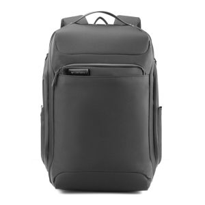 L'AVVENTO Laptop Backpack Fits Up To 15.6” USB Out, Made By Polyester Fiber, Black