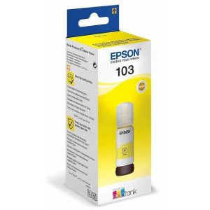 Epson 103 Jaune - Bouteille d'encre Epson EcoTank d'origine (C13T00S44A)