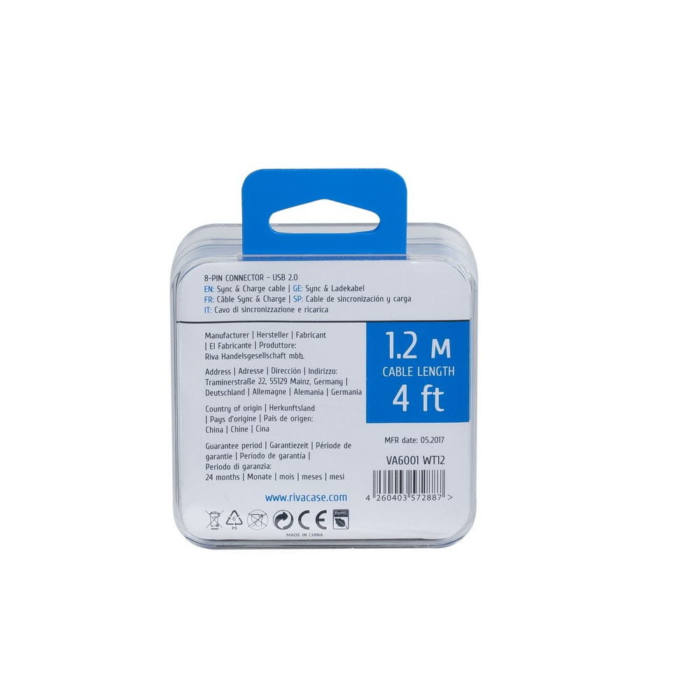 Câble MFi Lightning RIVAPOWER VA6001 - 1,2 m – Image 5