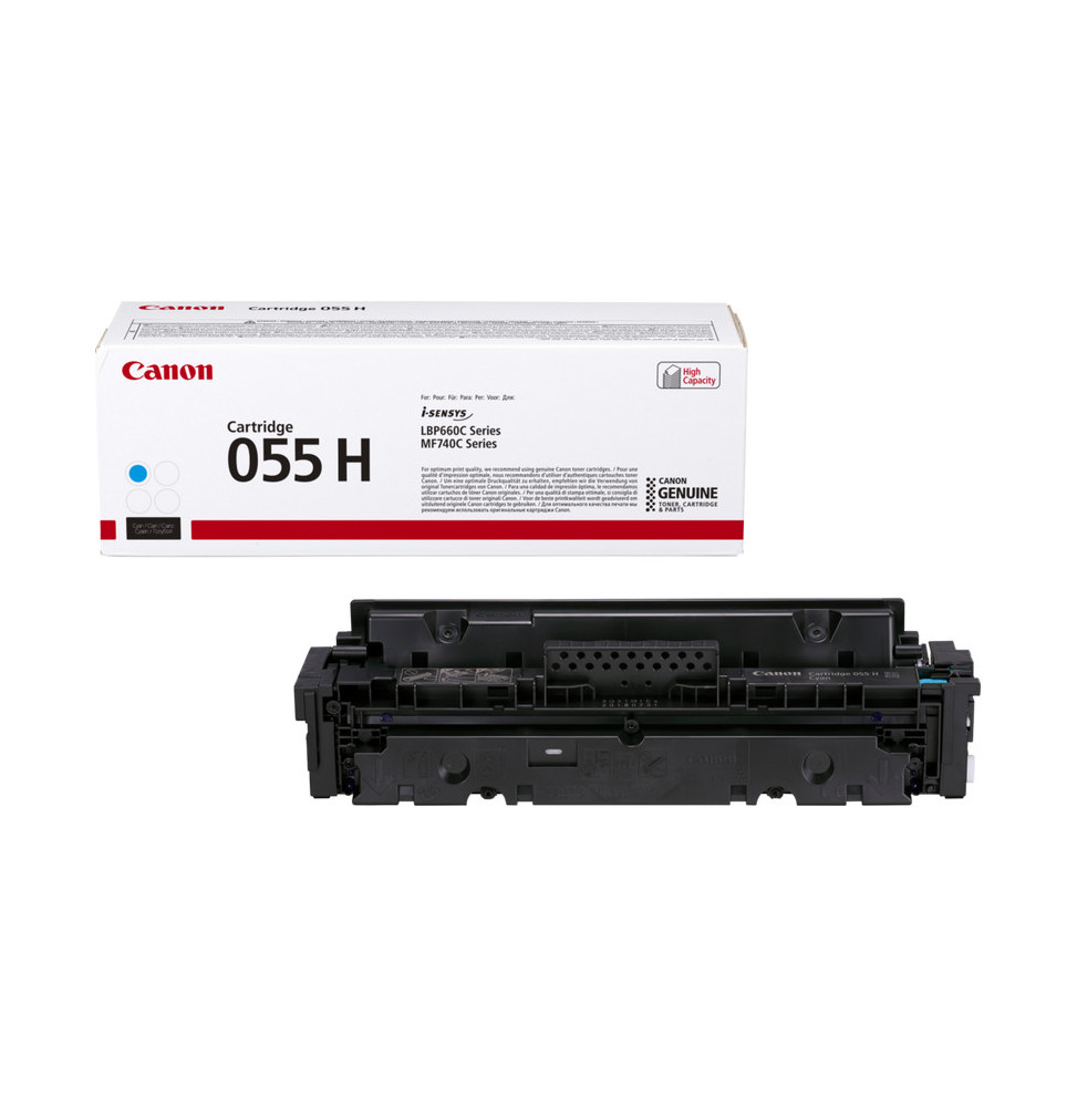 Canon 055 H Cyan - Toner Canon haut rendement d'origine (3019C002AA)