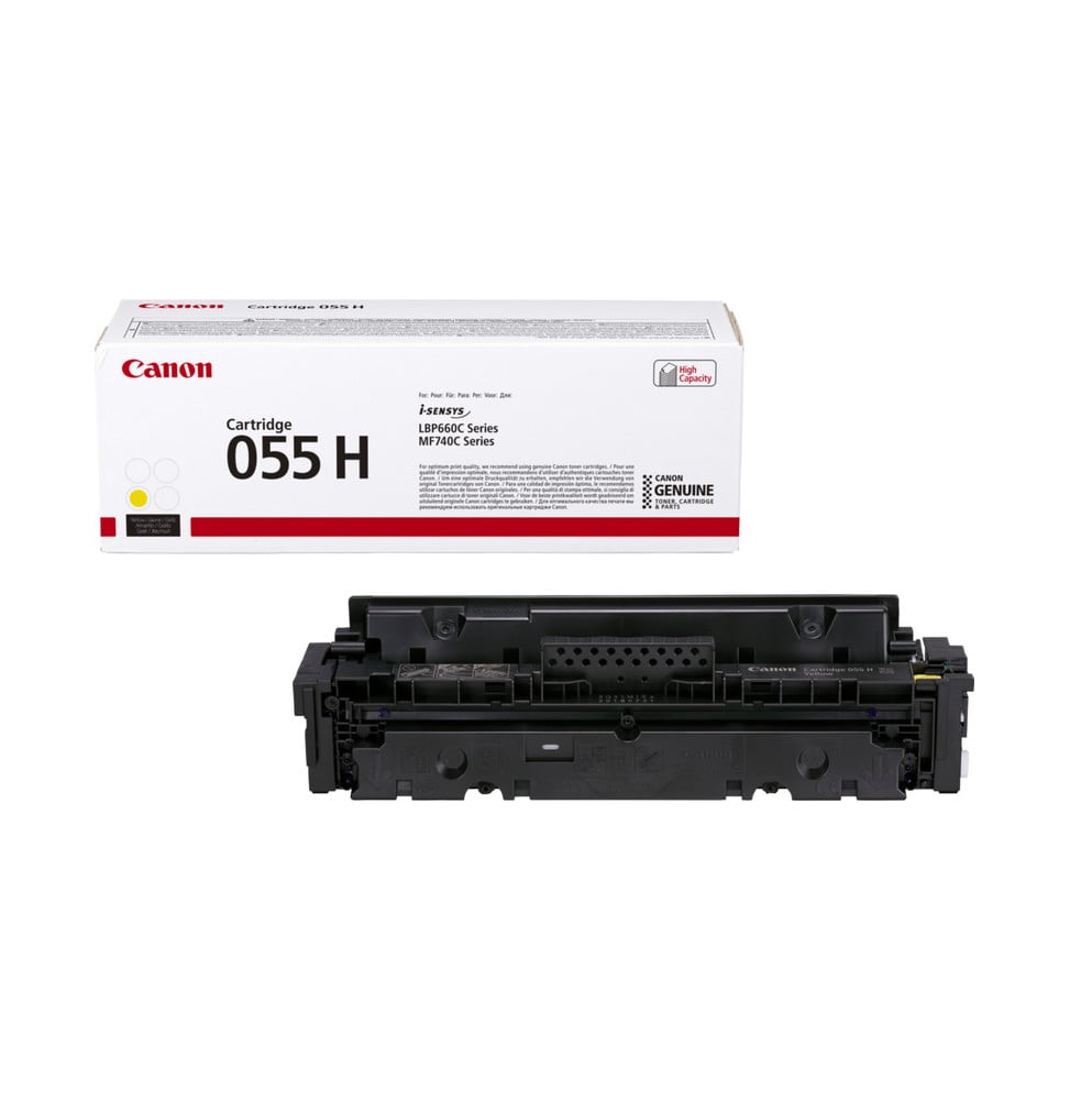 Canon 055 H Jaune - Toner Canon haut rendement d'origine (3017C002AA)