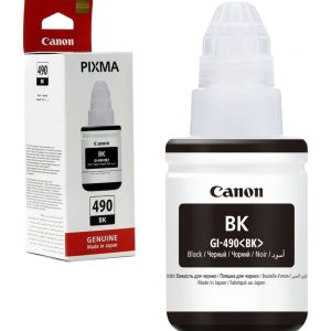Canon GI-490 BK Noir - Bouteille d'encre Canon d'origine (0663C001AC)