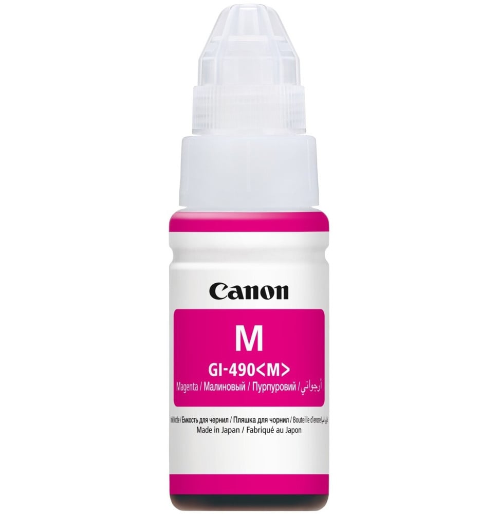 Canon GI-490 M Magenta - Bouteille d'encre Canon d'origine (0665C001AC)