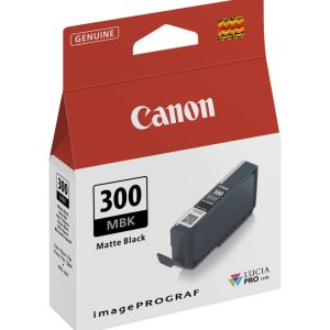 Canon PFI-300MBK Noir mat - Cartouche d'encre Canon d'origine (4192C001AA)