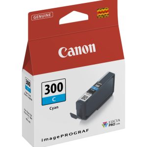 Canon PFI-300PC Cyan photo - Cartouche d'encre Canon d'origine (4194C001AA)