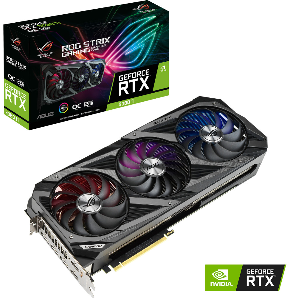 Carte graphique Asus ROG Strix GeForce RTX™ 3080 Ti OC Edition ROG-STRIX-RTX3080TI-O12G-GAMING