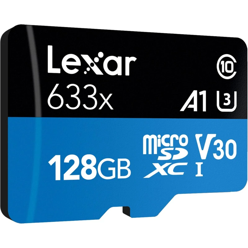 Carte mémoire microSD LEXAR 633X 128GB UHS-I 100MB/s avec adaptateur (LSDMI128BB633A)