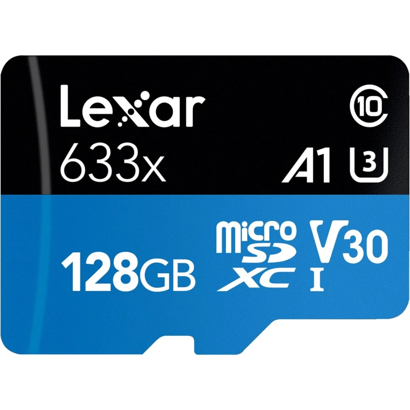 Carte mémoire microSD LEXAR 633X 128GB UHS-I 100MB/s avec adaptateur (LSDMI128BB633A) – Image 2
