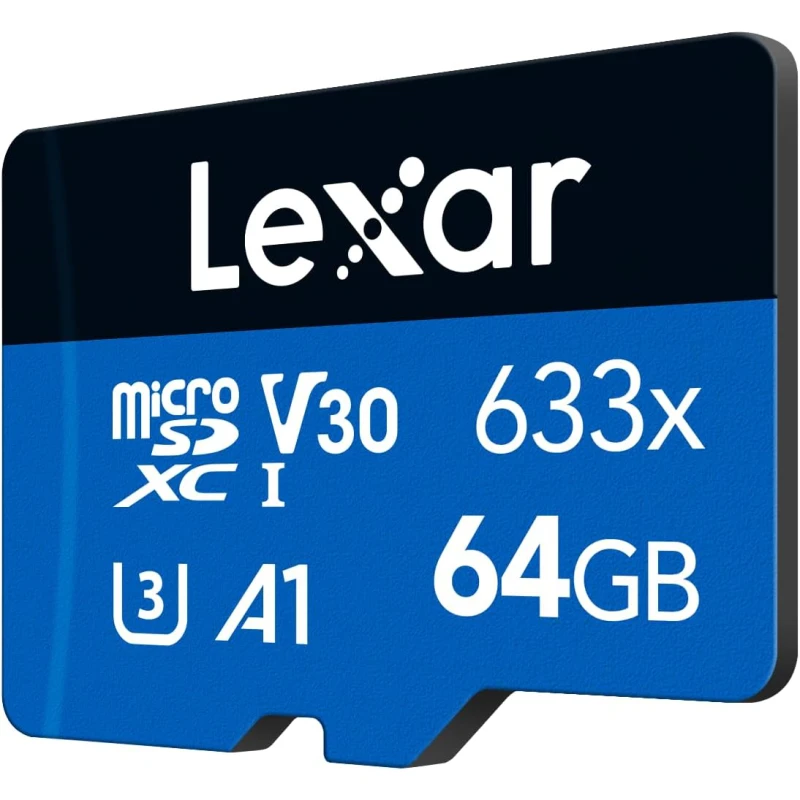 Carte mémoire microSD LEXAR 633X 64GB UHS-I 100MB/s (LMS0633064G-BNNNG)