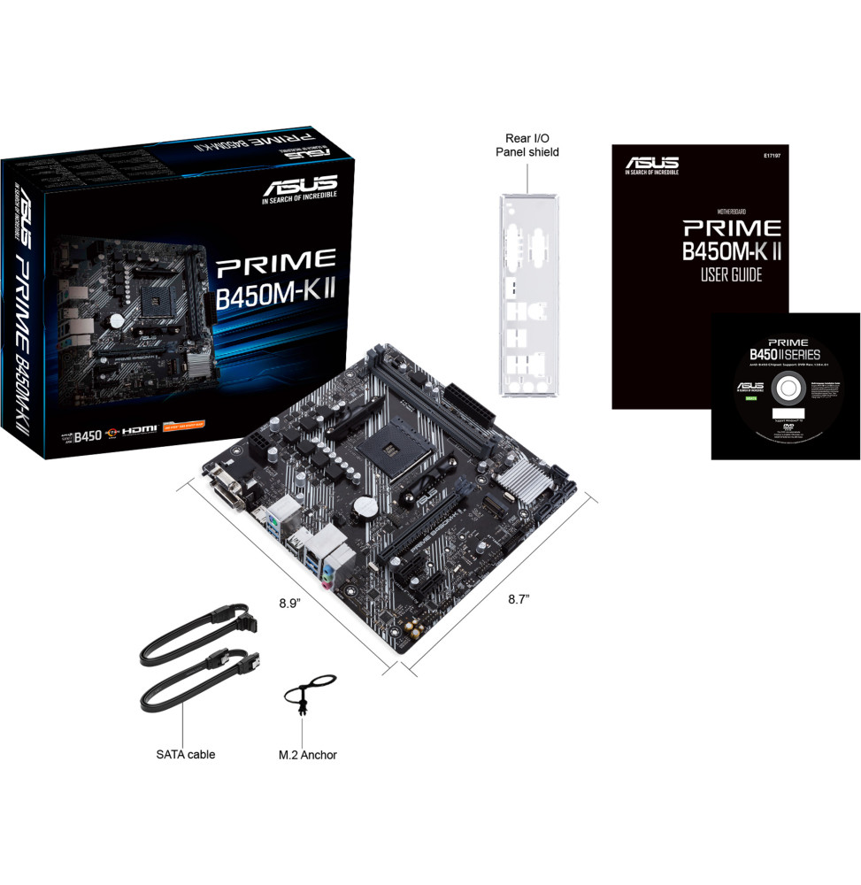 Carte mère Asus PRIME B450M-K II – Image 6