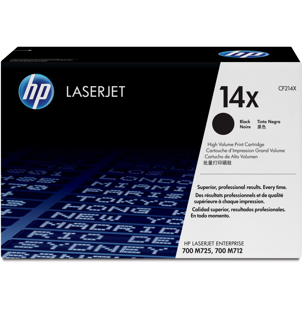 HP 14X Noir (CF214X) - Toner grande capacité HP LaserJet d'origine