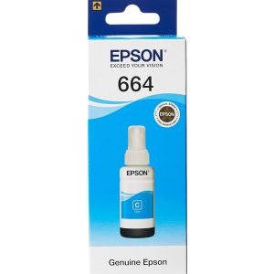 Epson 664 C (T6642) Cyan - Bouteille d'encre Epson d'origine (C13T66424A)