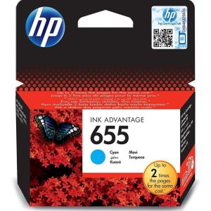 HP 655 Cyan - Cartouche d'encre HP d'origine (CZ110AE)