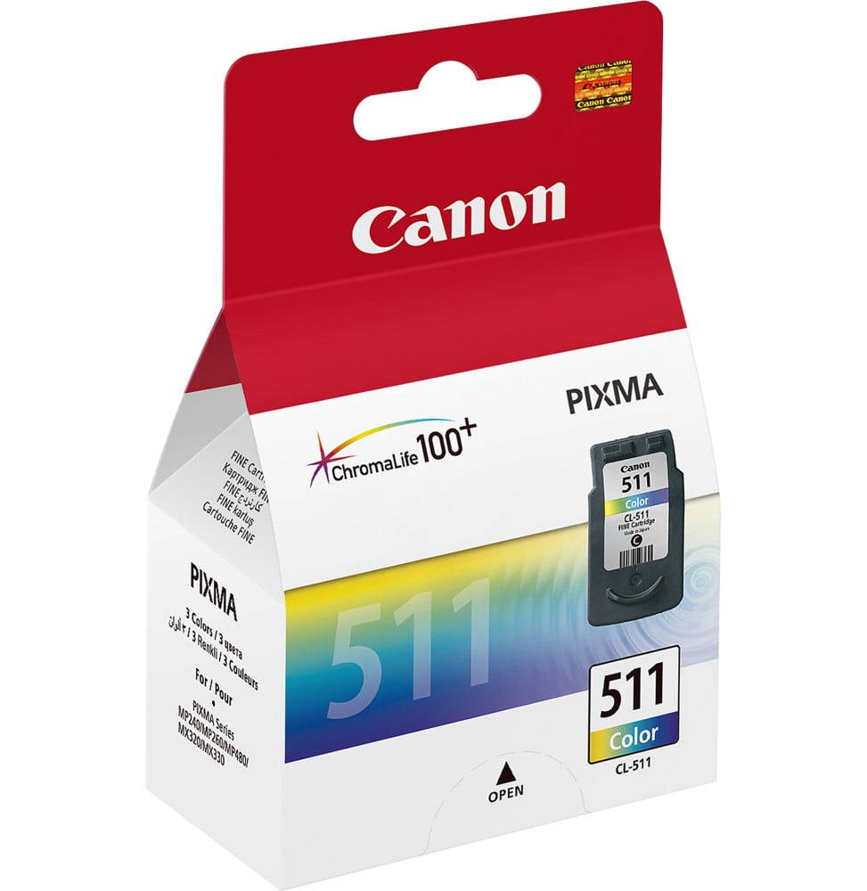Canon CL-511 Couleurs - Cartouche d'encre Canon d'origine (2972B007AB) – Image 2