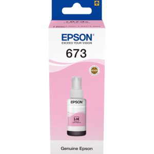 Epson 673 LM (T6736) Magenta Clair - Bouteille d'encre Epson d'origine (C13T67364A)