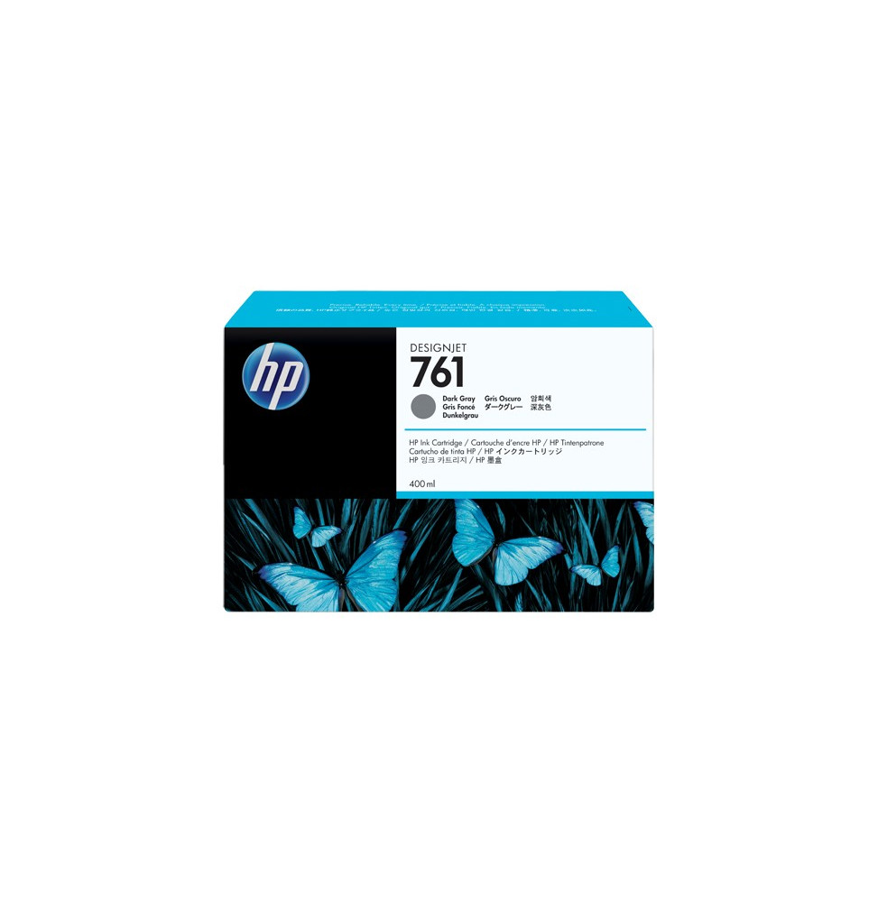 HP 761 Gris Foncé - Cartouche d'encre HP d'origine (CM996A)