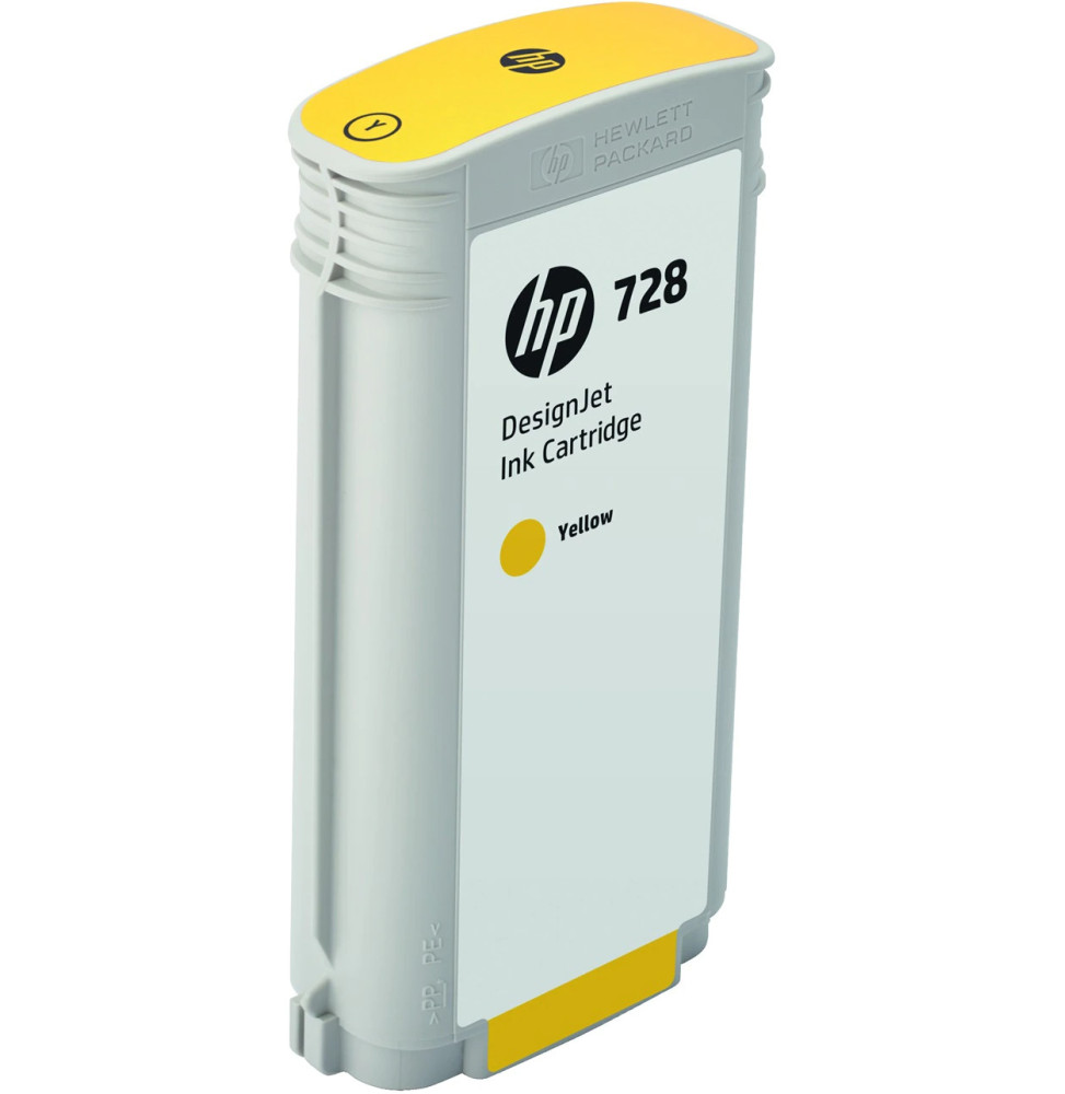 HP 728 Jaune - Cartouche d'encre HP d'origine (F9J65A) – Image 2