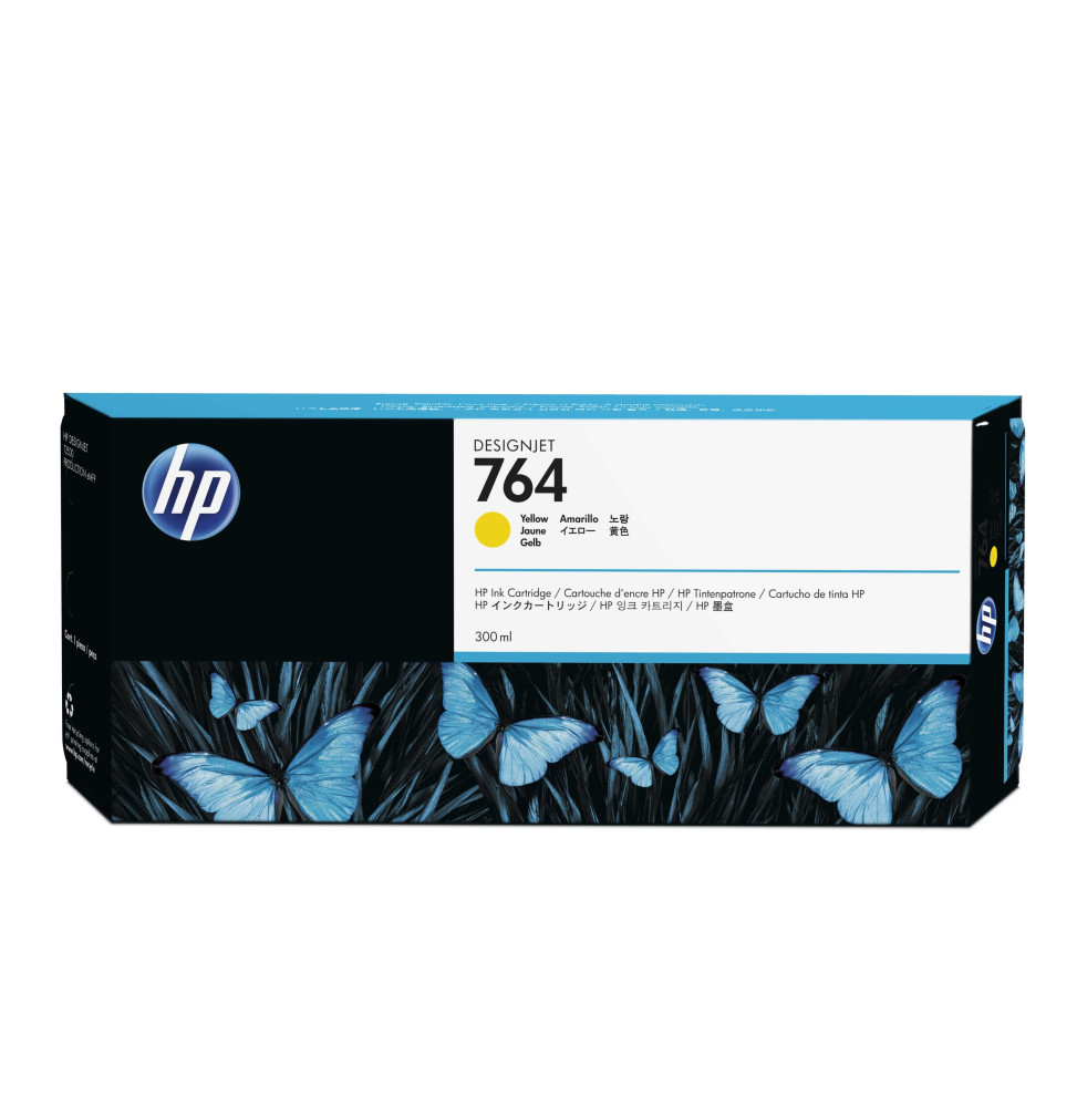 HP 764 Jaune - Cartouche d'encre HP d'origine (C1Q15A)