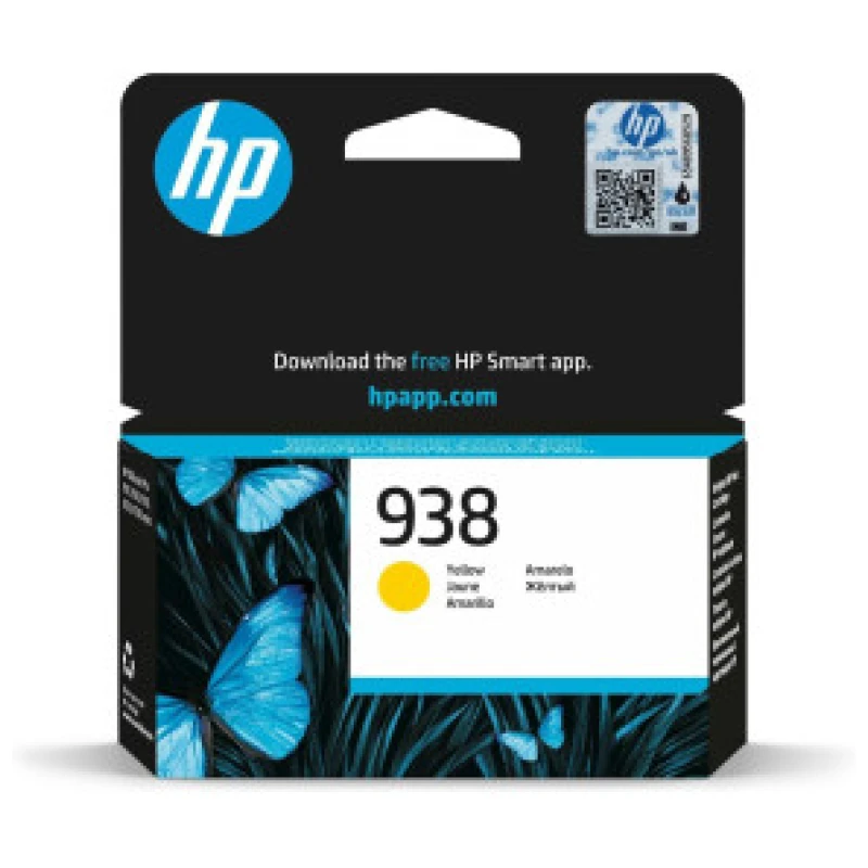 Cartouche d'encre Hp 938 Yellow Origine (4S6X7PE)
