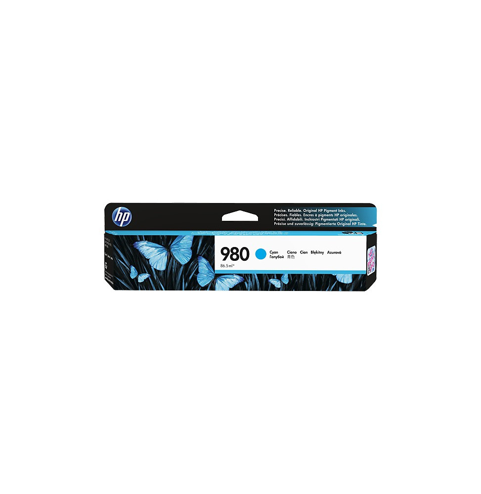 HP 980 Cyan - Cartouche d'encre HP d'origine (D8J07A)