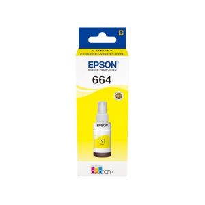 Epson 664 Y (T6644) Jaune - Bouteille d'encre Epson d'origine (C13T66444A)