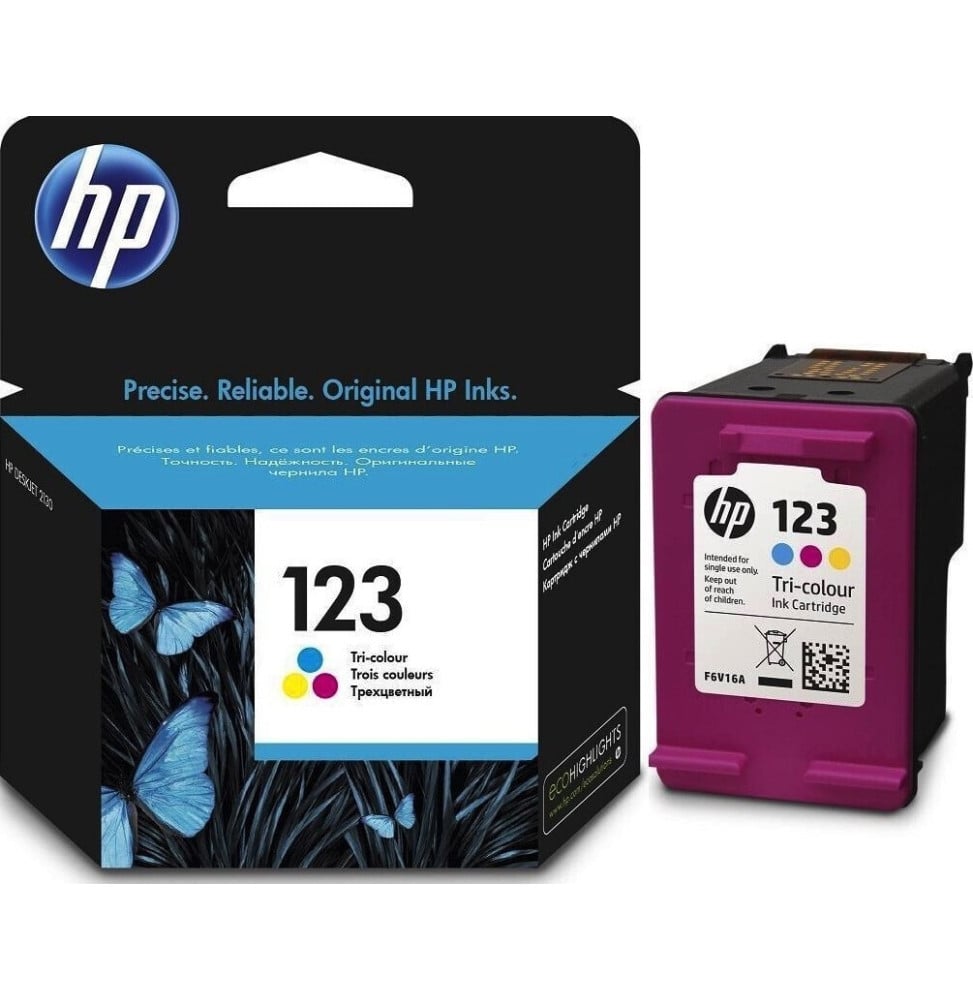 HP 123 trois couleurs - Cartouche d'encre HP d'origine (F6V16AE) – Image 4