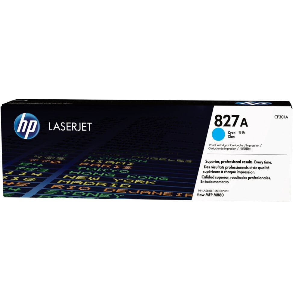 HP 827A Cyan (CF301A) - Toner HP LaserJet d'origine