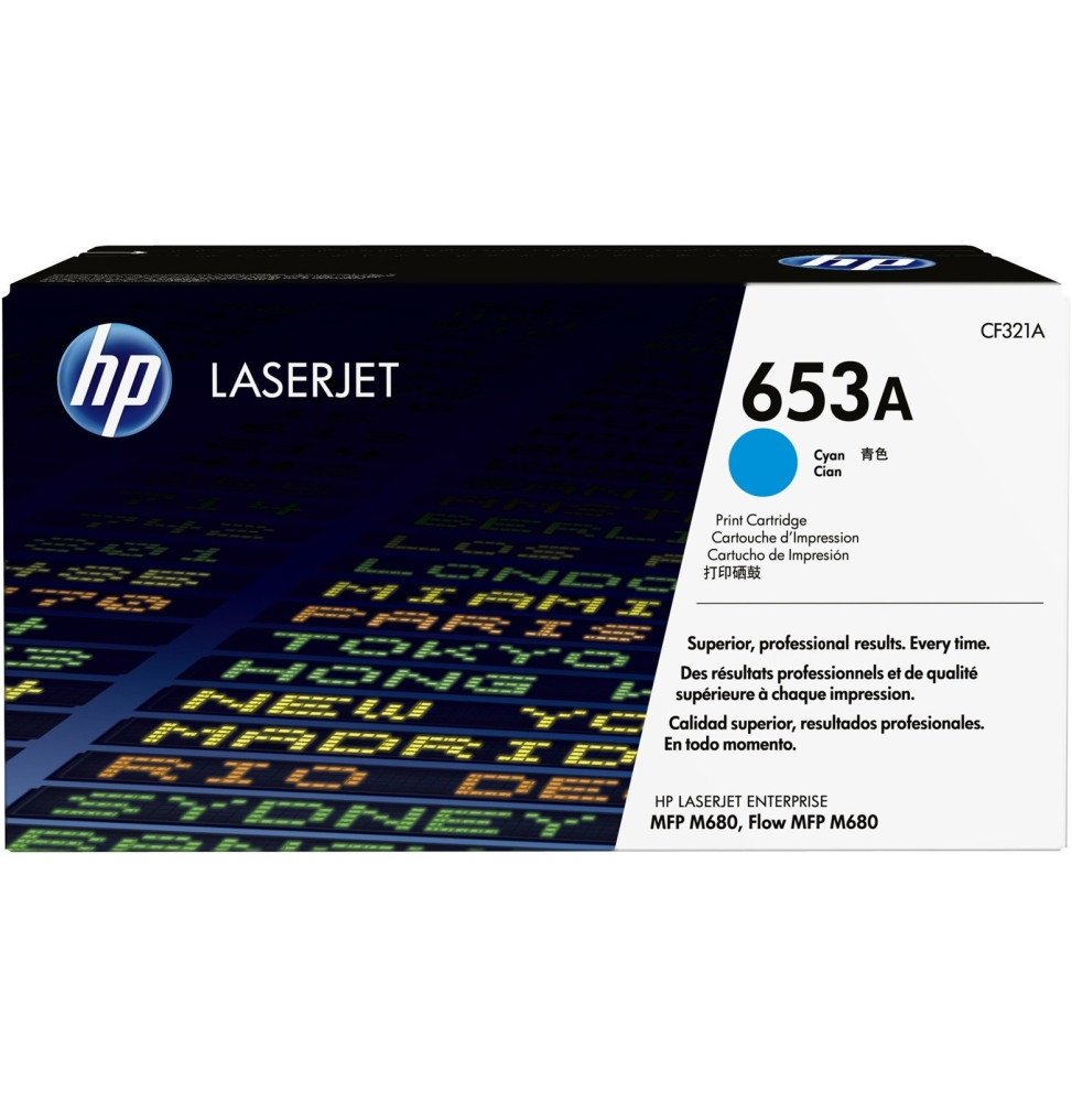 HP 653A Cyan (CF321A) - Toner HP LaserJet d'origine