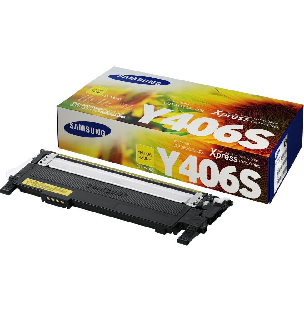 Cartouche de toner Samsung CLT-Y406S - Jaune (SU464A)
