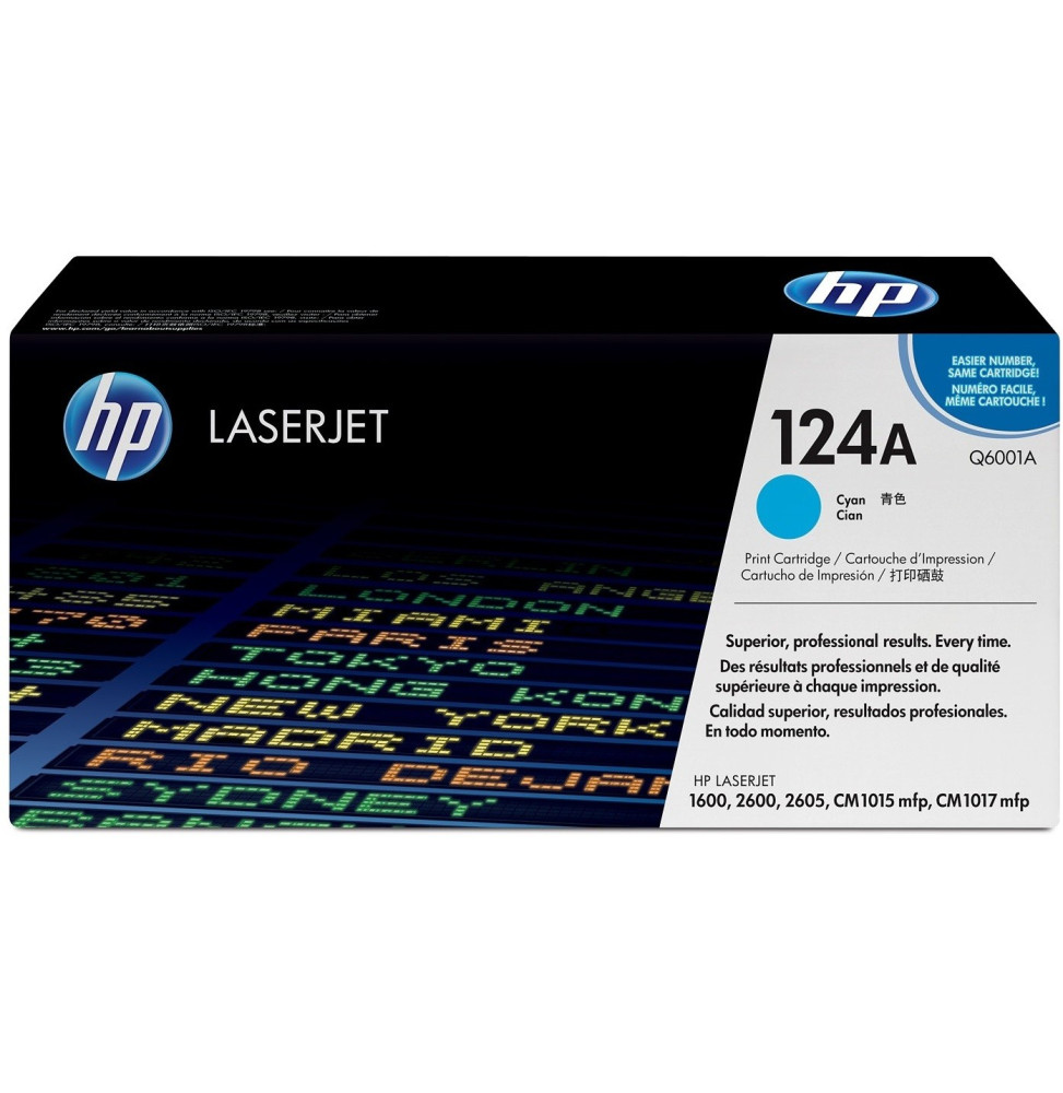 HP 124A Cyan (Q6001A) - Toner HP LaserJet d'origine