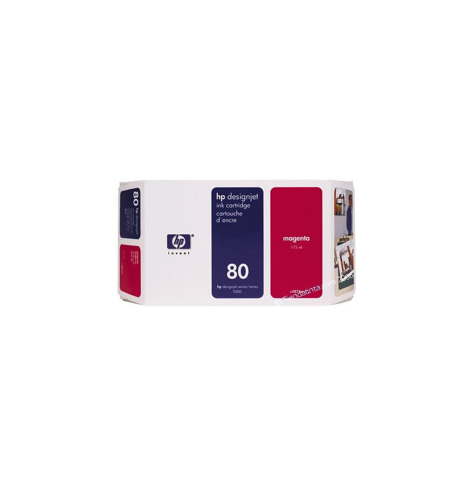 HP 80 Magenta - Cartouche d'encre HP d'origine (C4874A)
