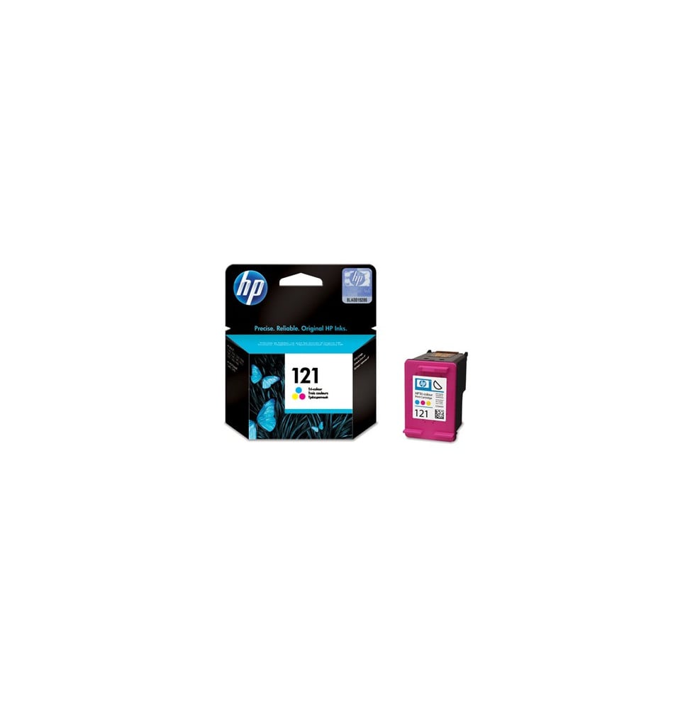 HP 121 trois couleurs - Cartouche d'encre HP d'origine (CC643HE) – Image 2