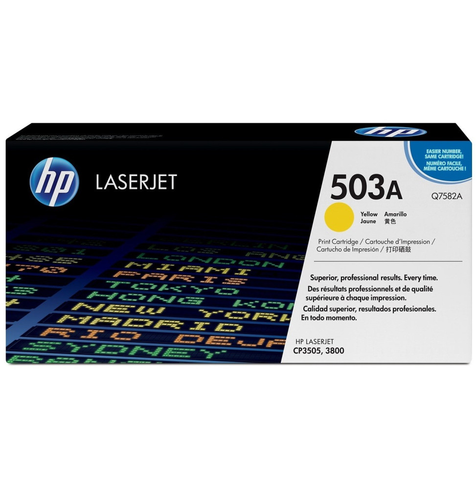 HP 503A Jaune (Q7582A) - Toner HP LaserJet d'origine