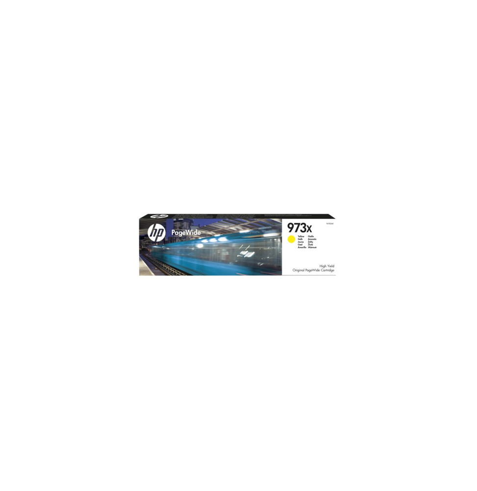 HP 973X Jaune - Cartouche PageWide grande capacité HP d'origine (F6T83AE)