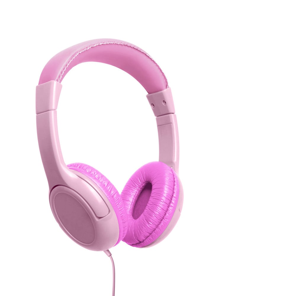 Casque CELLY pour enfants avec stickers - Rose - Jack 3,5 mm (KIDSBEATPK)