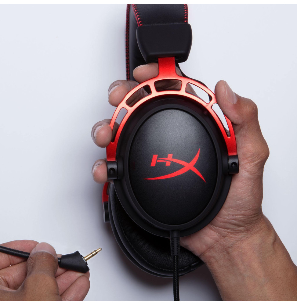 Casque-micro Gaming HyperX Cloud Alpha HX-HSCA-RD/EM - Jack 3,5 mm (4P5L1AM) – Image 4