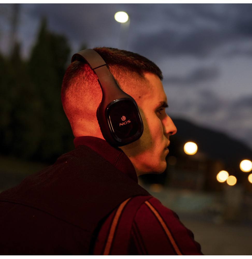 Casque Bluetooth NGS Artica Sloth Black (ARTICASLOTHBLACK) – Image 6