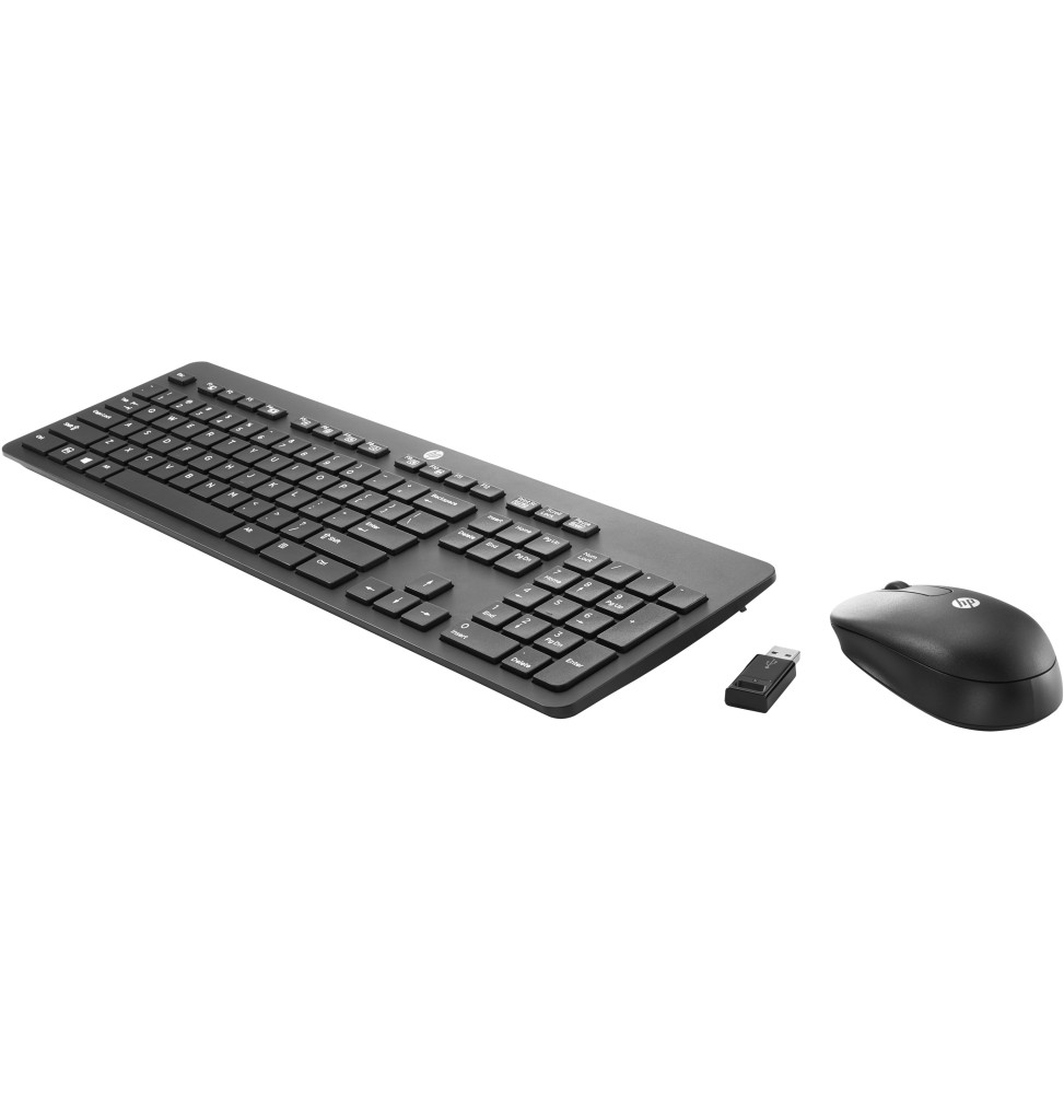 Clavier plat AZERTY et souris sans fil HP (T6L04AA) – Image 2