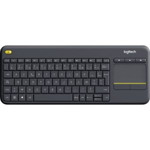 Clavier sans fil avec pavé tactile intégré Logitech K400 Plus (AZERTY, Français)