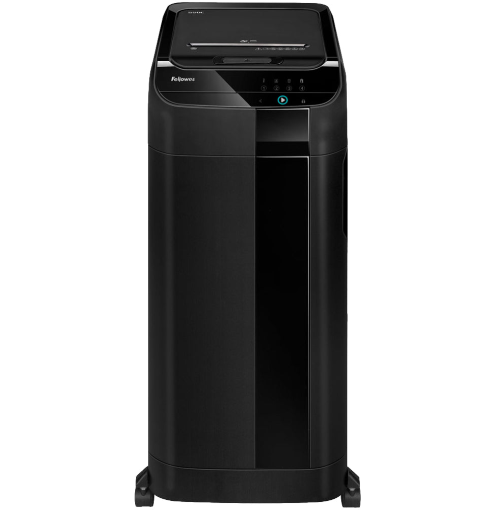 Destructeur Fellowes AutoMax™ 550C — Sécurité P-4 · 83 L · chargeur auto 550 feuilles