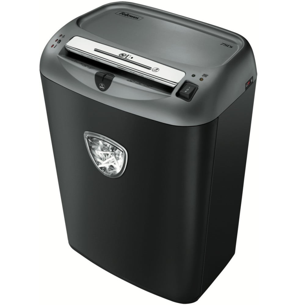 Destructeur Fellowes Powershred® 75Cs — Sécurité P-4 · 27 L · 12 feuilles/passage