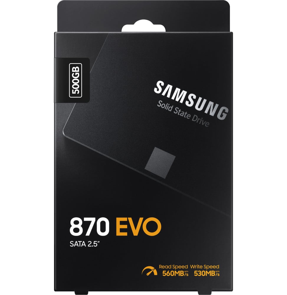 Disque Dur interne SSD Samsung 870 EVO SATA III, 2.5" 500 Go (MZ-77E500B_EU)